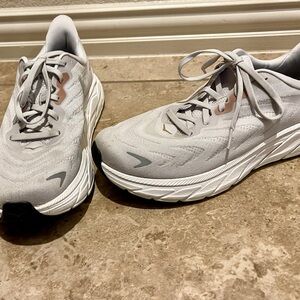 Hoka One One Light Gray Athletic Sneakers